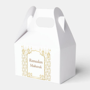 Ramadan Kareem Typografie Islamitische halve maan Bedankdoosjes