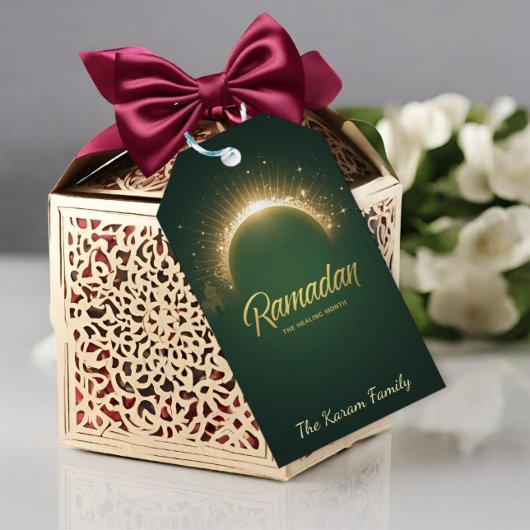 Ramadan Kareem Vakantiekaart Cadeaulabel