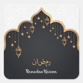 Ramadan Kareem Vierkante Sticker (Voorkant)