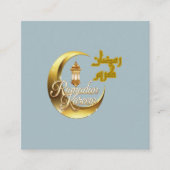 Ramadan Kareem Vierkante Visitekaartje (Voorkant)