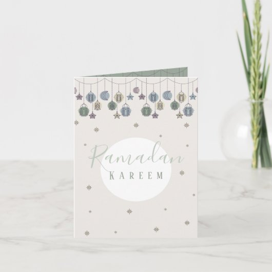 Ramadan Kareem Wenskaart ,cadeaubon (Voorkant)