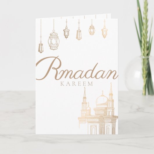 Ramadan Kareem Wenskaart ,cadeaubon Kaart (Voorkant)