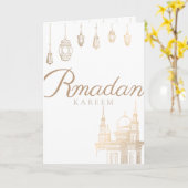 Ramadan Kareem Wenskaart ,cadeaubon Kaart (Gele Bloem)