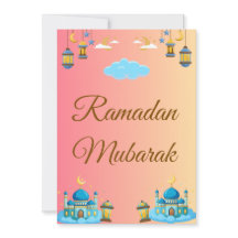 Ramadan Kareem wenskaart Eenvoudige kerstkaart