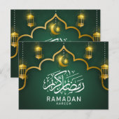 Ramadan Kareem wenskaart/postkaart Briefkaart (Voorkant / Achterkant)