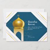 Ramadan Kareem | Witte moderne kaart (Voorkant)
