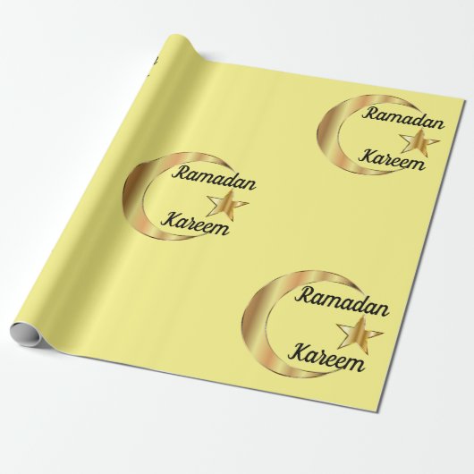 Ramadan Kareem Wrapping Paper Cadeaupapier (Uitgerold)