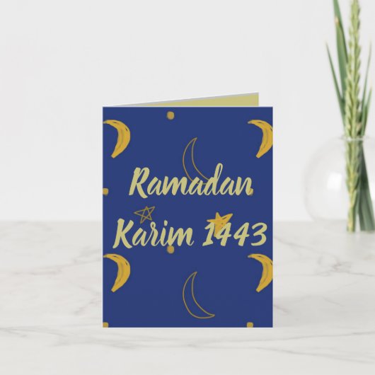 Ramadan Karim 1443 Kaart (Voorkant)