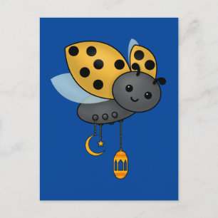 Ramadan Ladybug Lantern Briefkaart
