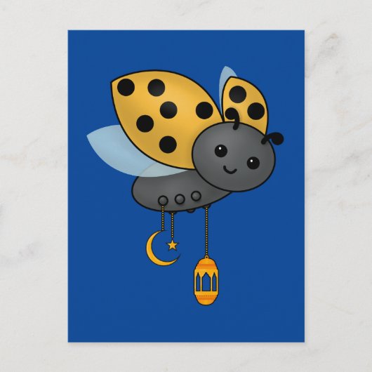 Ramadan Ladybug Lantern Briefkaart (Voorkant)