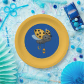 Ramadan Ladybug Lantern Papieren Bordje (Feest)