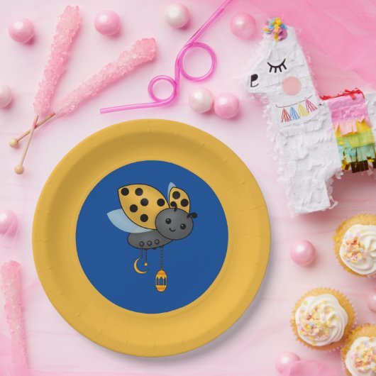 Ramadan Ladybug Lantern Papieren Bordje (Feest)