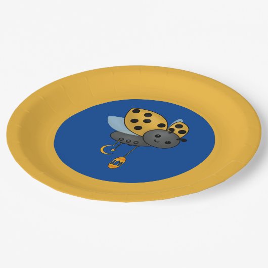 Ramadan Ladybug Lantern Papieren Bordje (Gekanteld)