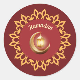 Ramadan Lantaarn & Halve Maan Premium Sticker – Is