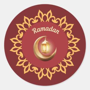Ramadan Lantaarn & Halve Maan Premium Sticker – Is