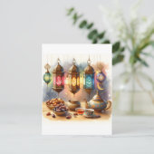 Ramadan Lantaarn Kaart | Elegante Eid Groeten (Staand voorkant)
