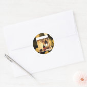 Ramadan-lantaarn. Ronde Sticker (Envelop)