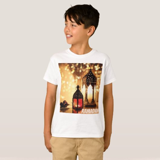 Ramadan-lantaarn. T-shirt (Voorkant volledig)