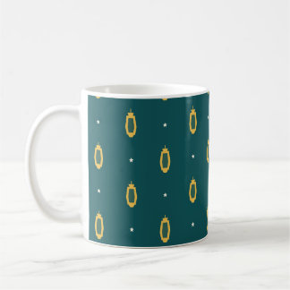 Ramadan Lantaarns Teal en Goud Patroon Koffiemok
