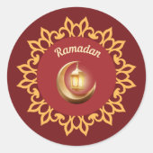Ramadan Lantern & Crescent Premium Sticker – Islam (Voorkant)