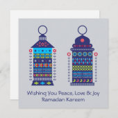 Ramadan Lantern Feestdagenkaart (Voorkant / Achterkant)