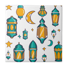 Ramadan lantern Islamic Tegeltje
