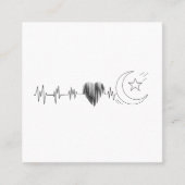 Ramadan Lune Islam Vierkante Visitekaartje (Voorkant)