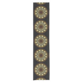Ramadan Mandala Black Table Runner Korte Tafelloper (Voorkant)