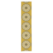 Ramadan Mandala Gold Table Runner Korte Tafelloper (Voorkant)