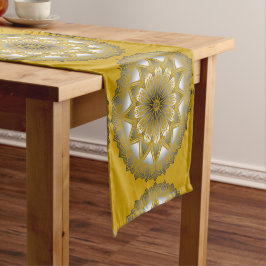 Ramadan Mandala Gold Table Runner Korte Tafelloper