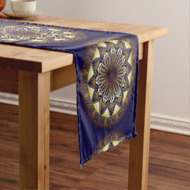 Ramadan Mandala Navy Table Runner Korte Tafelloper