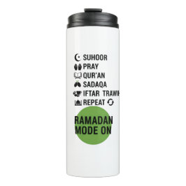 Ramadan Mode On,Islamic Fasting Activities List, Thermosbeker