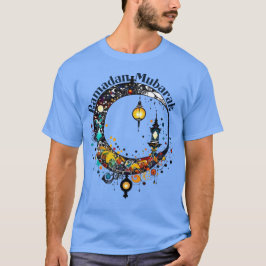 Ramadan Moon in Pollock-stijl T-shirt