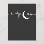 Ramadan Moon Islam Heartbeat Moslimmoslim Briefkaart (Voorkant)