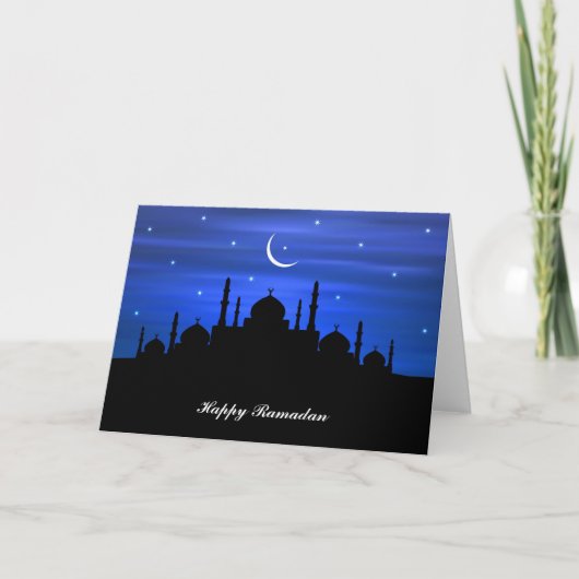 Ramadan Moon & Mosque Kaart (Voorkant)