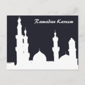 Ramadan Mosque Black Briefkaart (Voorkant)
