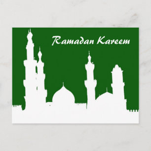 Ramadan Mosque Green Briefkaart