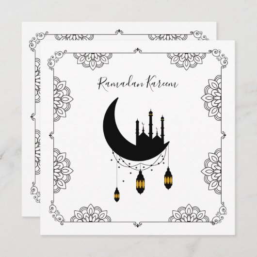 Ramadan Mosque Moon Lantern (Voorkant / Achterkant)