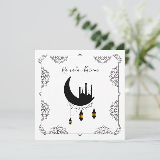 Ramadan Mosque Moon Lantern (Staand voorkant)