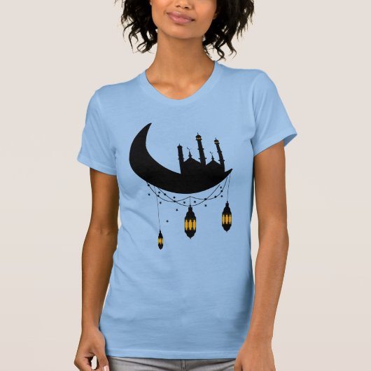 Ramadan Mosque Moon Lantern T-shirt (Voorkant)