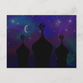 Ramadan Mosque with Magical Night Sky Briefkaart (Voorkant)