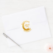 Ramadan Mubarak ر م بض Ronde Sticker (Envelop)