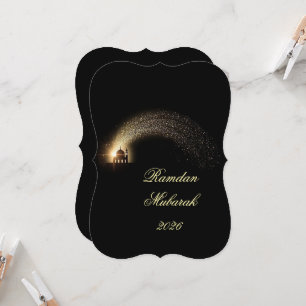 Ramadan Mubarak 2026 gepersonaliseerde Elegante Ka Kaart