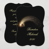 Ramadan Mubarak 2026 personalized  Elegant Card  Kaart (Voorkant / Achterkant)