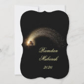 Ramadan Mubarak 2026 personalized  Elegant Card  Kaart (Voorkant)