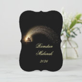 Ramadan Mubarak 2026 personalized  Elegant Card  Kaart (Staand voorkant)