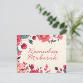 Ramadan Mubarak 2026 wenskaart Briefkaart (Staand voorkant)
