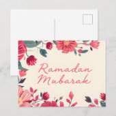 Ramadan Mubarak 2026 wenskaart Briefkaart (Voorkant / Achterkant)