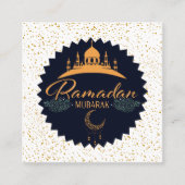 RAMADAN MUBARAK 2 VIERKANTE VISITEKAARTJE (Voorkant)