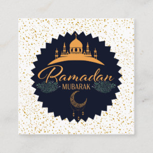 RAMADAN MUBARAK 2 VIERKANTE VISITEKAARTJE